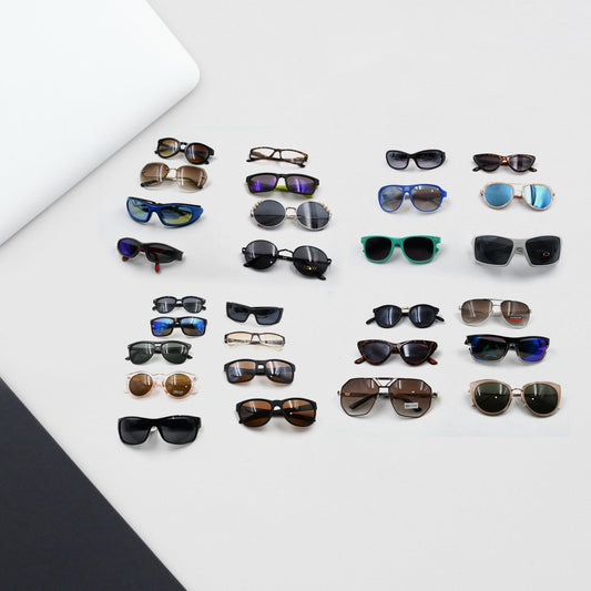 Mixed Design Sunglasses for Outdoor UV Protection (1 Pc)