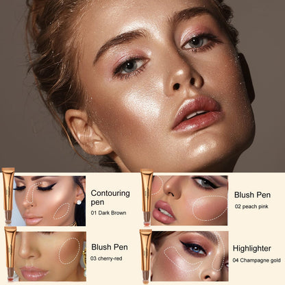 EELHOE 4-in-1 Makeup Pen — Highlight, Contour, Blush & Glow Stick