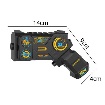 Cross-border Glow-in-the-Dark Yarn Gun Electric Rope Launcher High-Speed Rope Ejector Educational Shooting Stress-Relief Toy Drop Shipping Wholesale