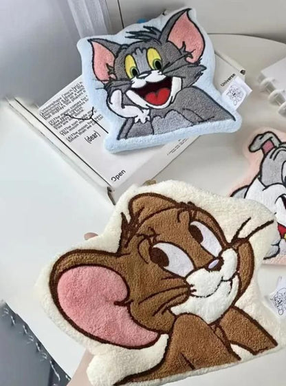 Tom Jerry Cartoon Embroidered Soft Fleece Hand Towel - Any 1
