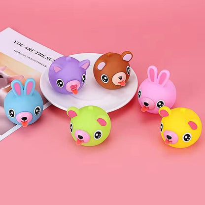 Squeeze Play and Sound Stress Ball Relievers Ball Tongue Out (1 Ball Assorted)