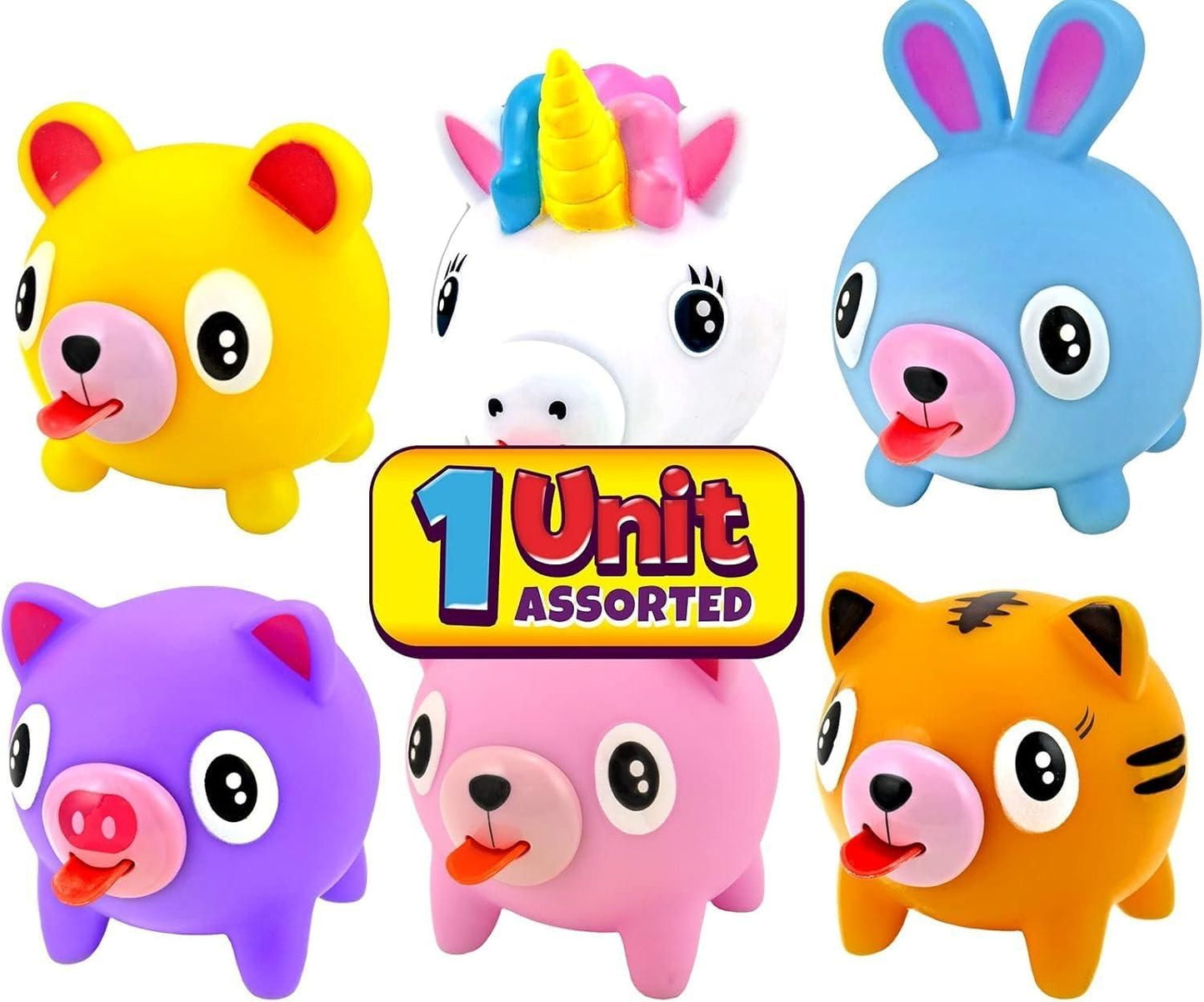 Squeeze Play and Sound Stress Ball Relievers Ball Tongue Out (1 Ball Assorted)