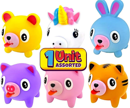 Squeeze Play and Sound Stress Ball Relievers Ball Tongue Out (1 Ball Assorted)