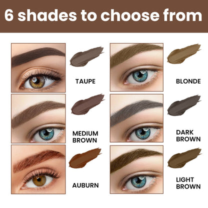 EELHOE Perfect Brow Stencil Kit — Waterproof Eyebrow Cream with Stencils, Smudge-Proof Natural 3D Brows