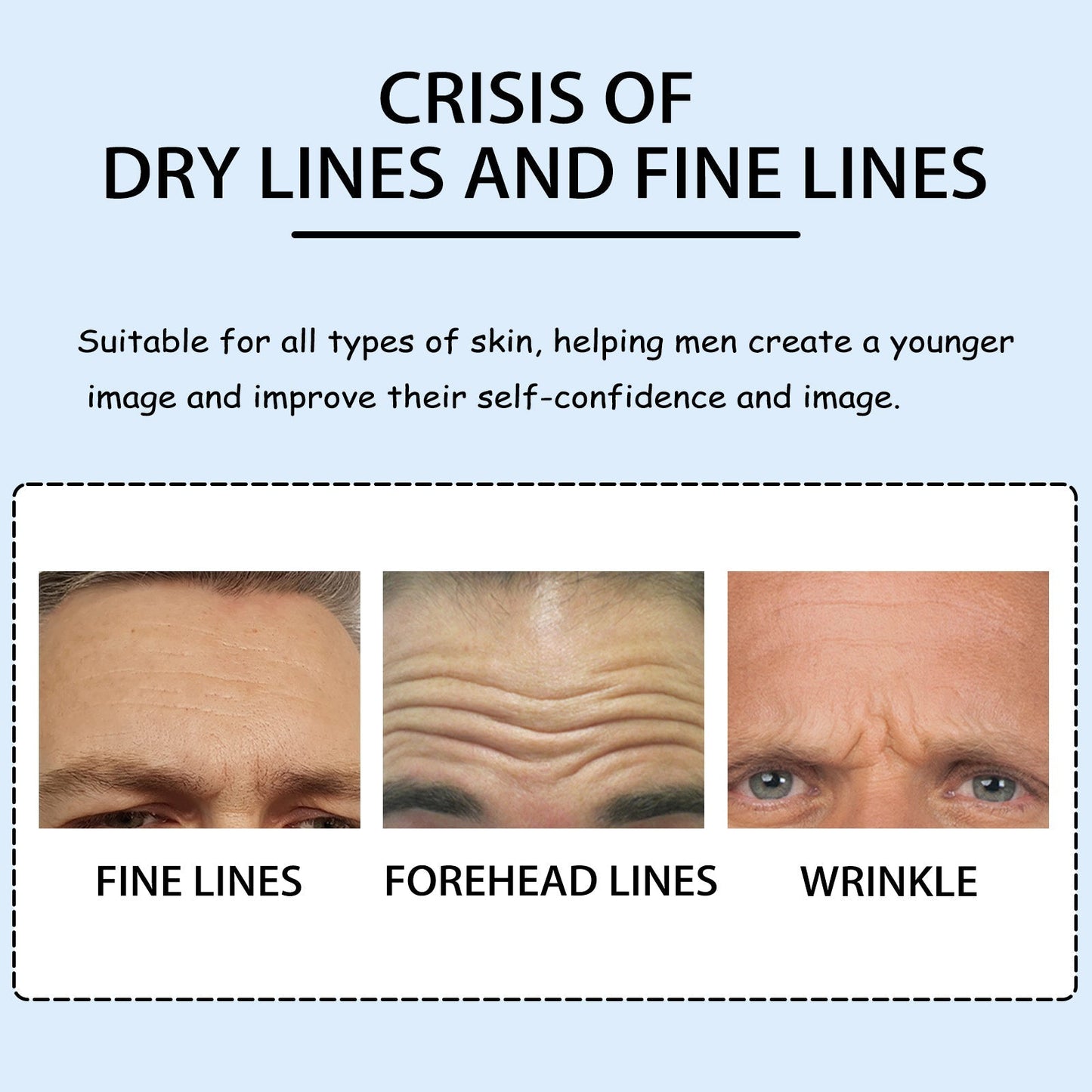 East Moon Men's Anti-Wrinkle Forehead Patch — Firming, Fine Line & Wrinkle Reduction Skin Patch