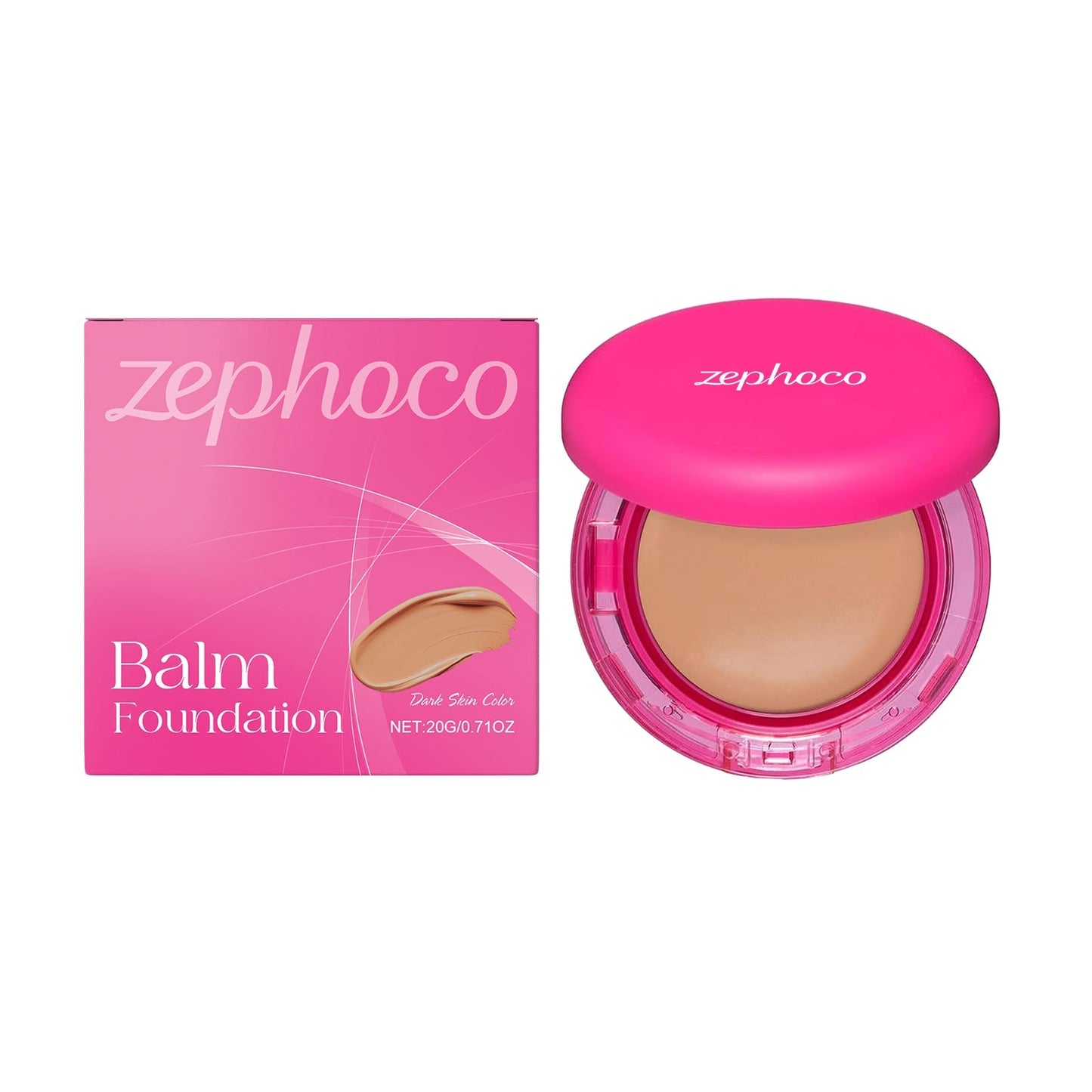zephoco Lightweight Moisturizing Foundation — Concealing, Oil Control & Hydrating for Oily & Dry Skin