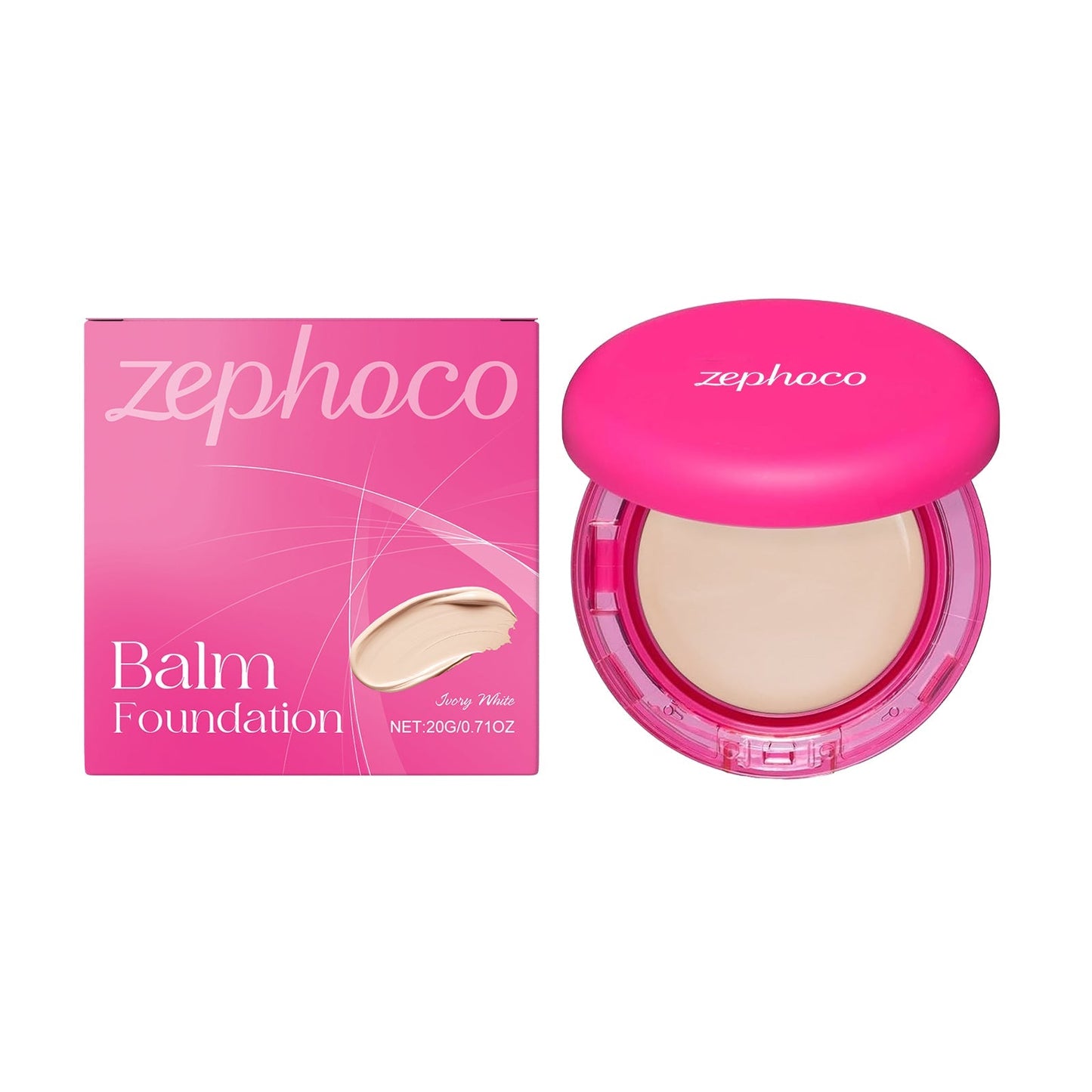 zephoco Lightweight Moisturizing Foundation — Concealing, Oil Control & Hydrating for Oily & Dry Skin