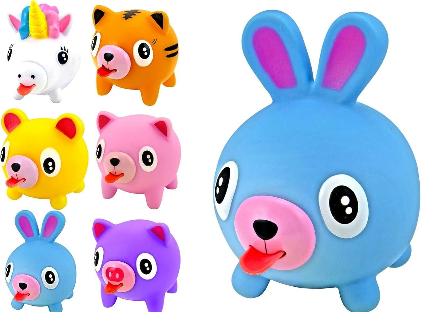 Squeeze Play and Sound Stress Ball Relievers Ball Tongue Out (1 Ball Assorted)