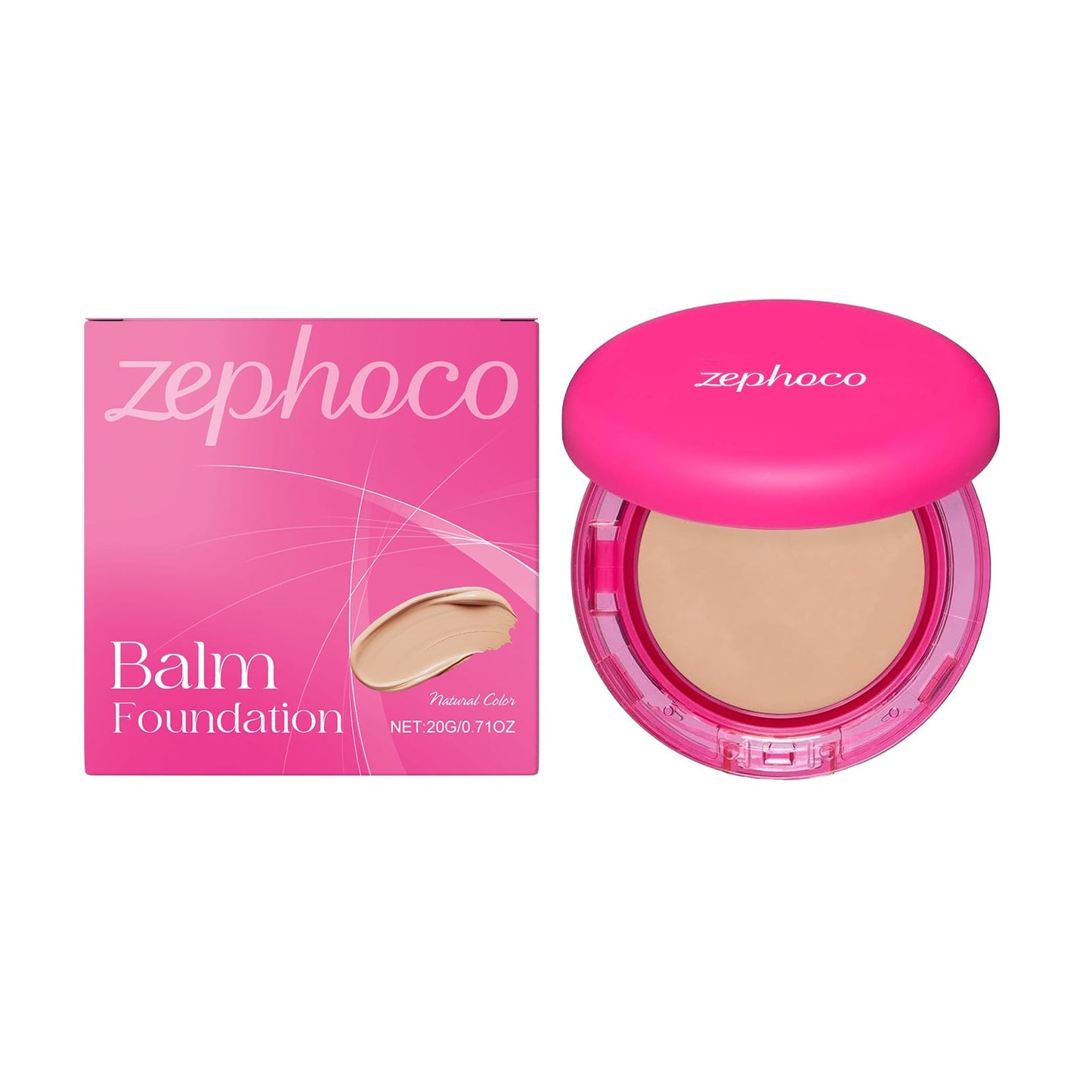 zephoco Lightweight Moisturizing Foundation — Concealing, Oil Control & Hydrating for Oily & Dry Skin