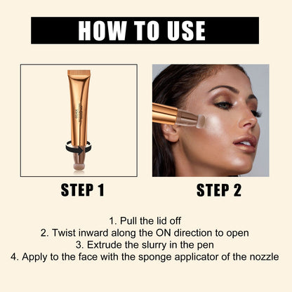 EELHOE 4-in-1 Makeup Pen — Highlight, Contour, Blush & Glow Stick