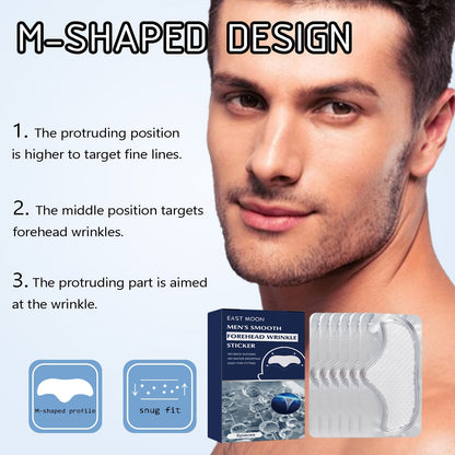 East Moon Men's Anti-Wrinkle Forehead Patch — Firming, Fine Line & Wrinkle Reduction Skin Patch